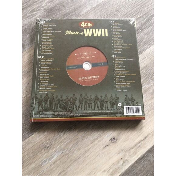 Music Of WWII Box Set by Various Artists CD 2011 4 Discs SEALED - Picture 3 of 5